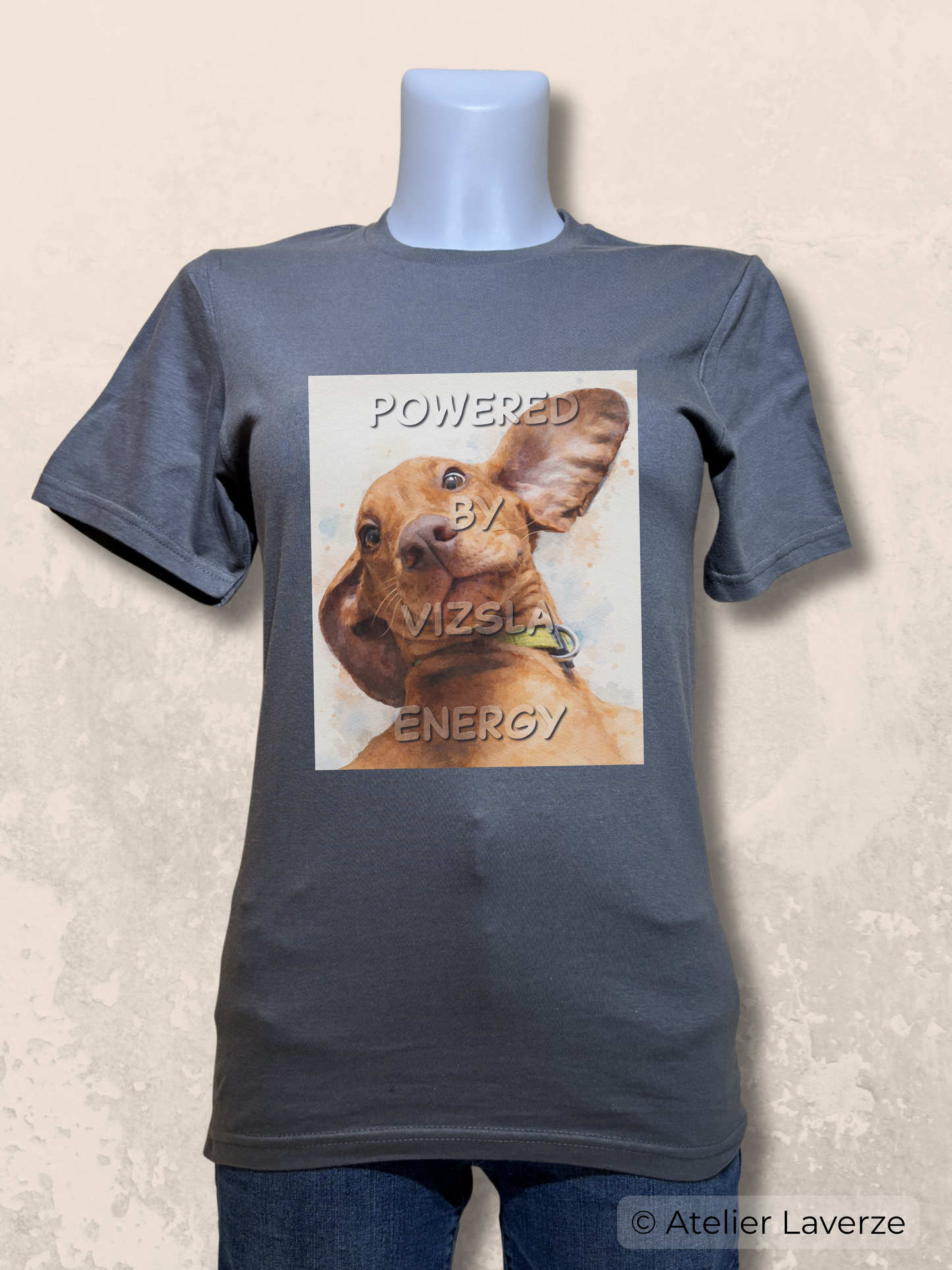 Dames T-shirt / Powered by Vizsla Energy