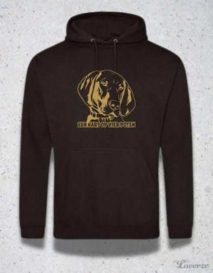 Hoodie / Een hart op vier poten
