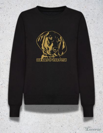 HART OP VIER POTEN (Unisex sweater)