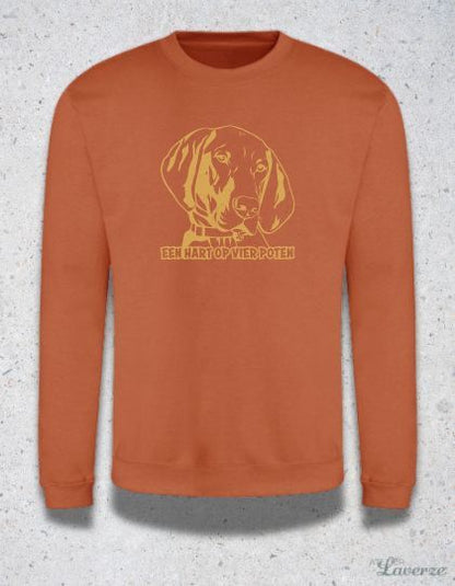 Unisex Sweater / Een hart op vier poten