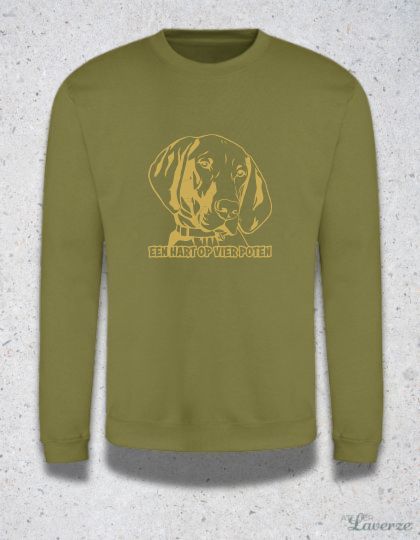 HART OP VIER POTEN (Unisex sweater)