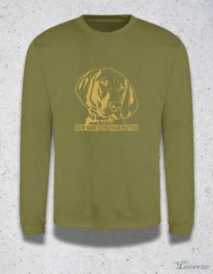 Unisex Sweater / Een hart op vier poten