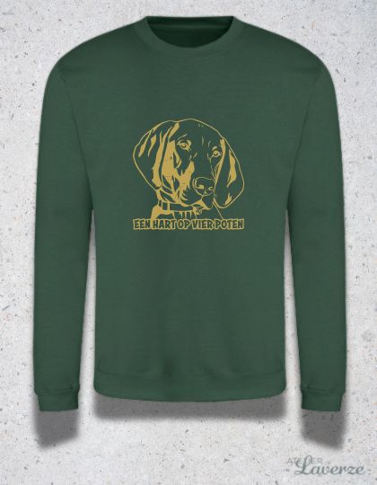 HART OP VIER POTEN (Unisex sweater)