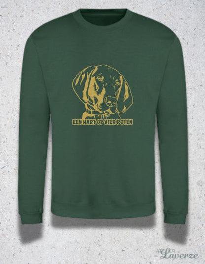 Unisex Sweater / Een hart op vier poten