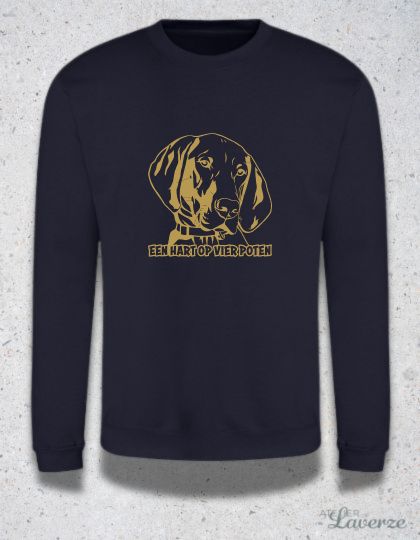 HART OP VIER POTEN (Unisex sweater)