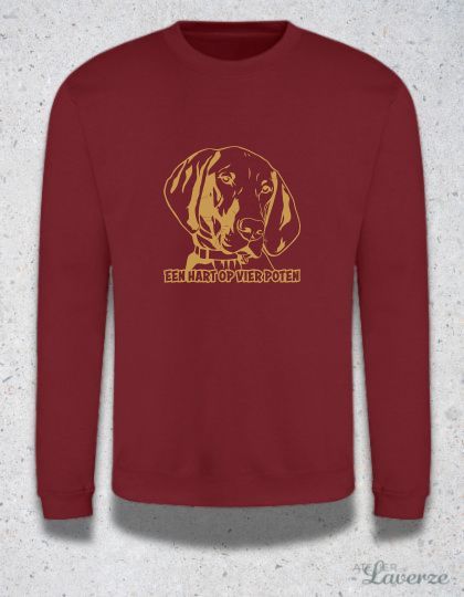 HART OP VIER POTEN (Unisex sweater)