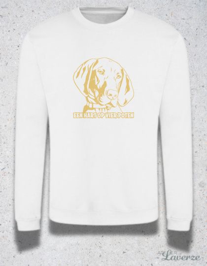 HART OP VIER POTEN (Unisex sweater)