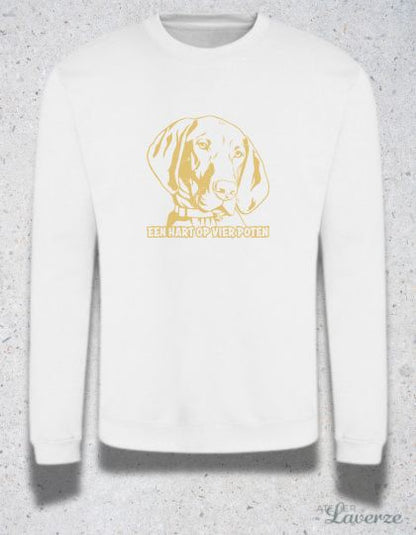 Unisex Sweater / Een hart op vier poten