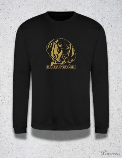 HART OP VIER POTEN (Unisex sweater)
