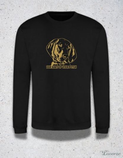 Unisex Sweater / Een hart op vier poten