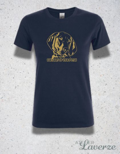 EEN HART OP VIER POTEN (Dames T-shirt)
