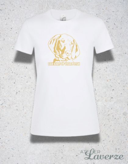 EEN HART OP VIER POTEN (Dames T-shirt)
