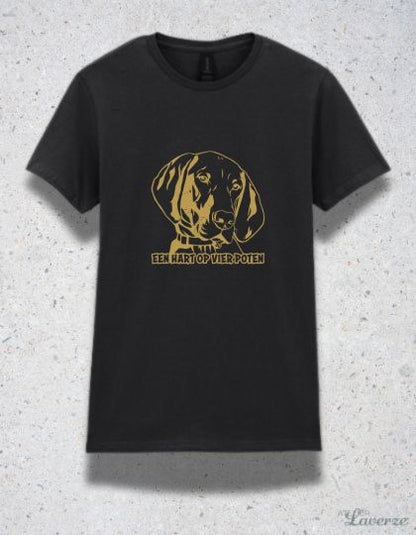 Dames T-shirt / Een hart op vier poten