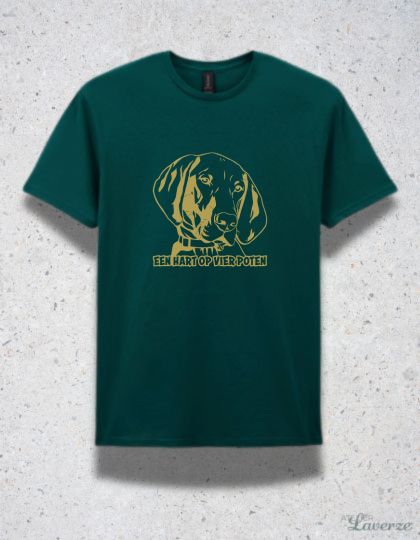HART OP VIER POTEN (Unisex t-shirt)