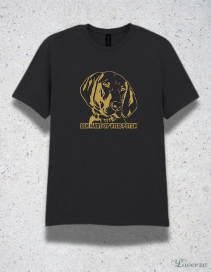 HART OP VIER POTEN (Unisex t-shirt)