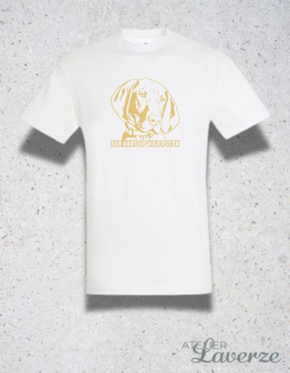 HART OP VIER POTEN (Unisex t-shirt)
