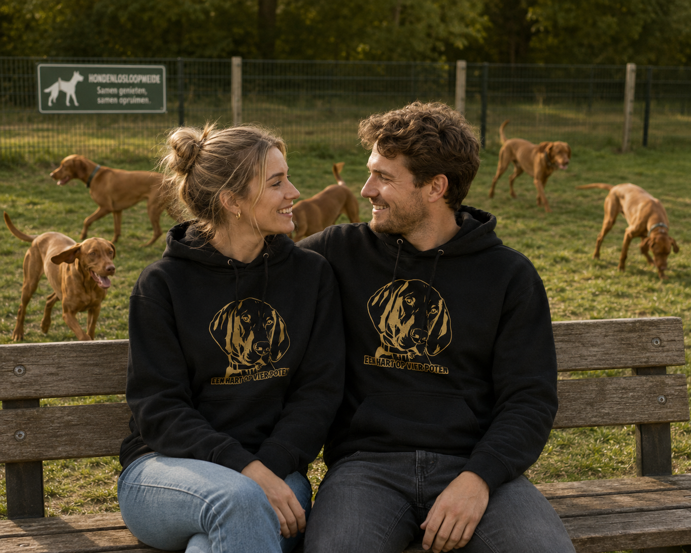 HART OP VIER POTEN (Hoodie)