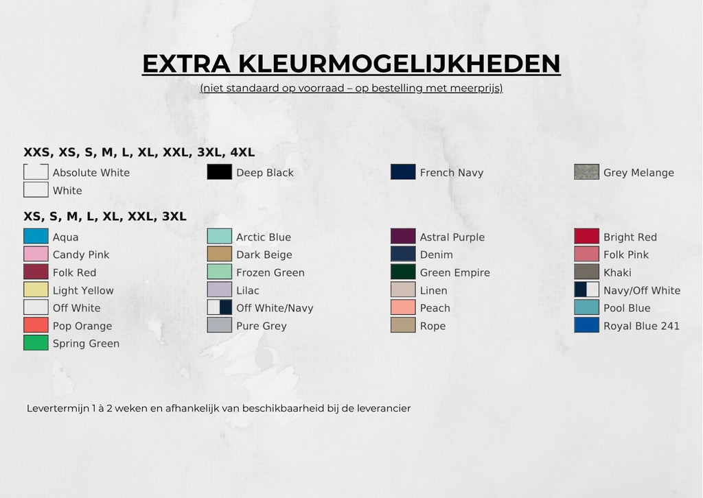 T-SHIRT SOL'S PREMIUM - UNISEX (maatwerk)