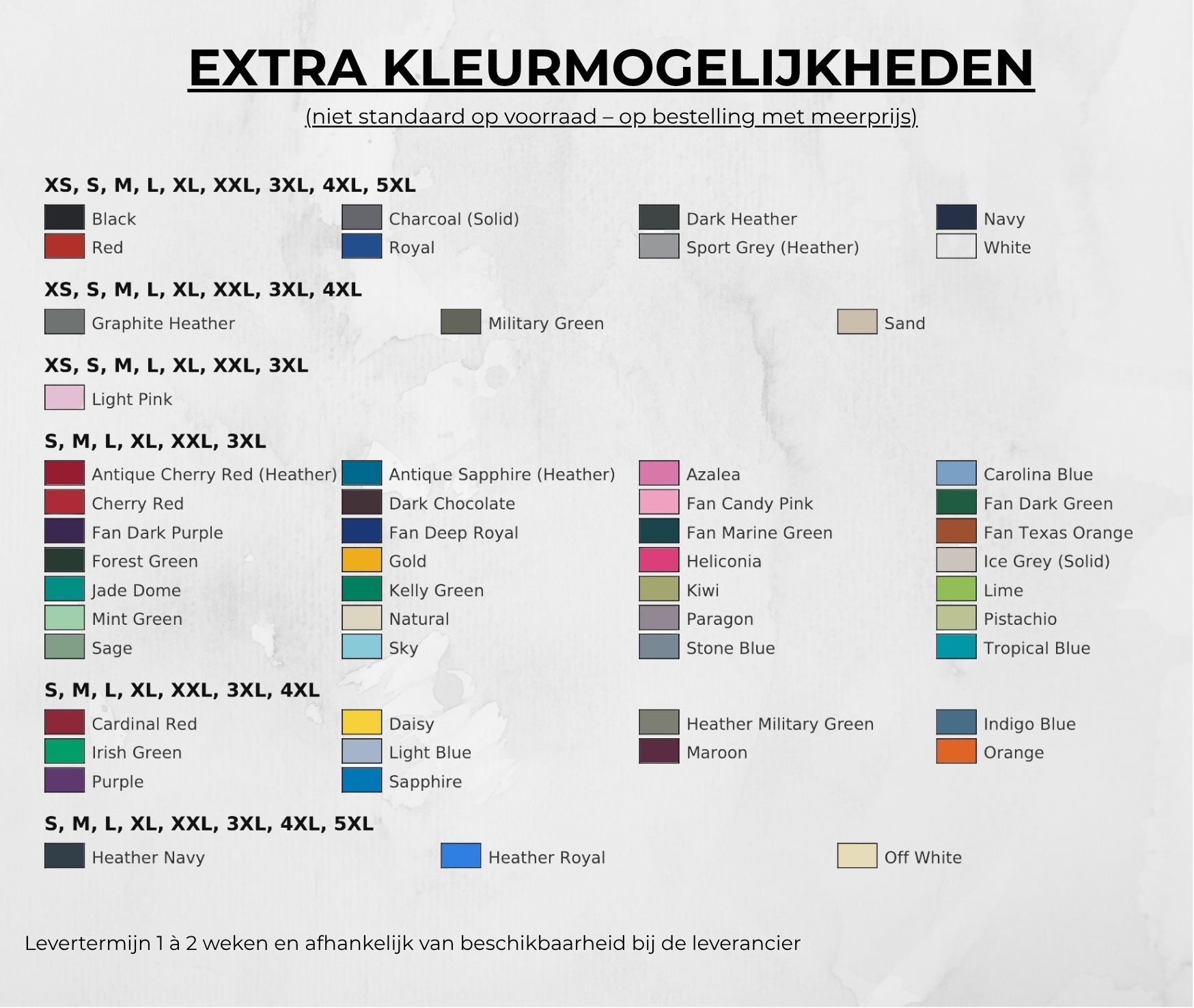 T-SHIRT GILDAN BASIC - UNISEX (maatwerk)